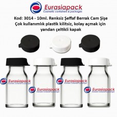 0,85 TL. + KDV'den başlayan fiyatlar ile 10ml. Kilitsiz Çakma Kapaklı Flakon Cam Şişe